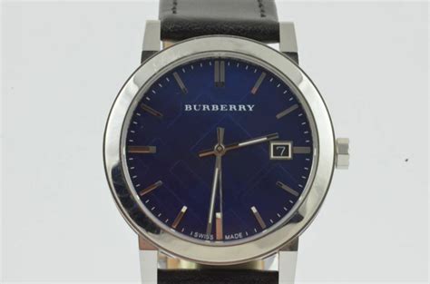 burberry uhr blaues zifferblatt bu9031